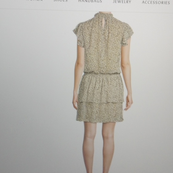 Abstract -Print Smocked Tiered Dress - Picture 2 of 3